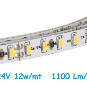 Strip LED 24V 2835 120 Led/mt 12w/mt Luce Natura